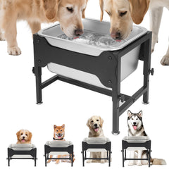 YUEPET 3-gallon elevated dog water bowl stand with ample capacity for all-day hydration
