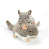 YUEPET chinchilla cuddler with round body plush for safe hugging and lounging.