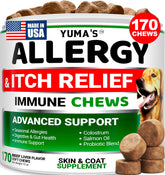 YUMA'S Dog Allergy Relief Chews package ready for daily support.