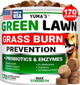 YUMA'S dog urine neutralizer bottle with label boosts lawn health