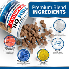 YUMA'S Omega-3 dog chews help achieve a shiny, vibrant coat.