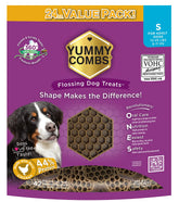 Yummy Combs honeycomb tooth-cleaning design targets each tooth for thorough care.