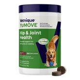 YuMOVE adult dog hip and joint soft chews in a bottle for easy daily dosing.