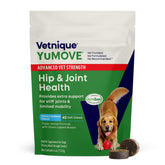 YuMOVE Advanced Vet Strength chews packaging shown for easy daily dosing to support joints.