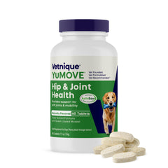 YuMOVE regular-strength dog hip joint tablets for daily mobility support.