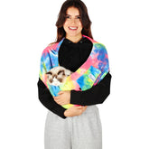 Yunpawpet Hands-Free Cat Sling polar fleece closeup for cozy, skin-friendly comfort.