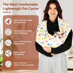 Yunpawpet ultra-soft polar fleece envelops a pet in calming warmth.
