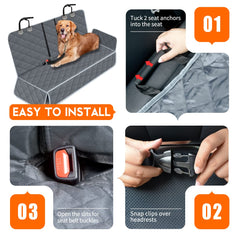 Yuntec dog car cover easy to clean with damp cloth or vacuum