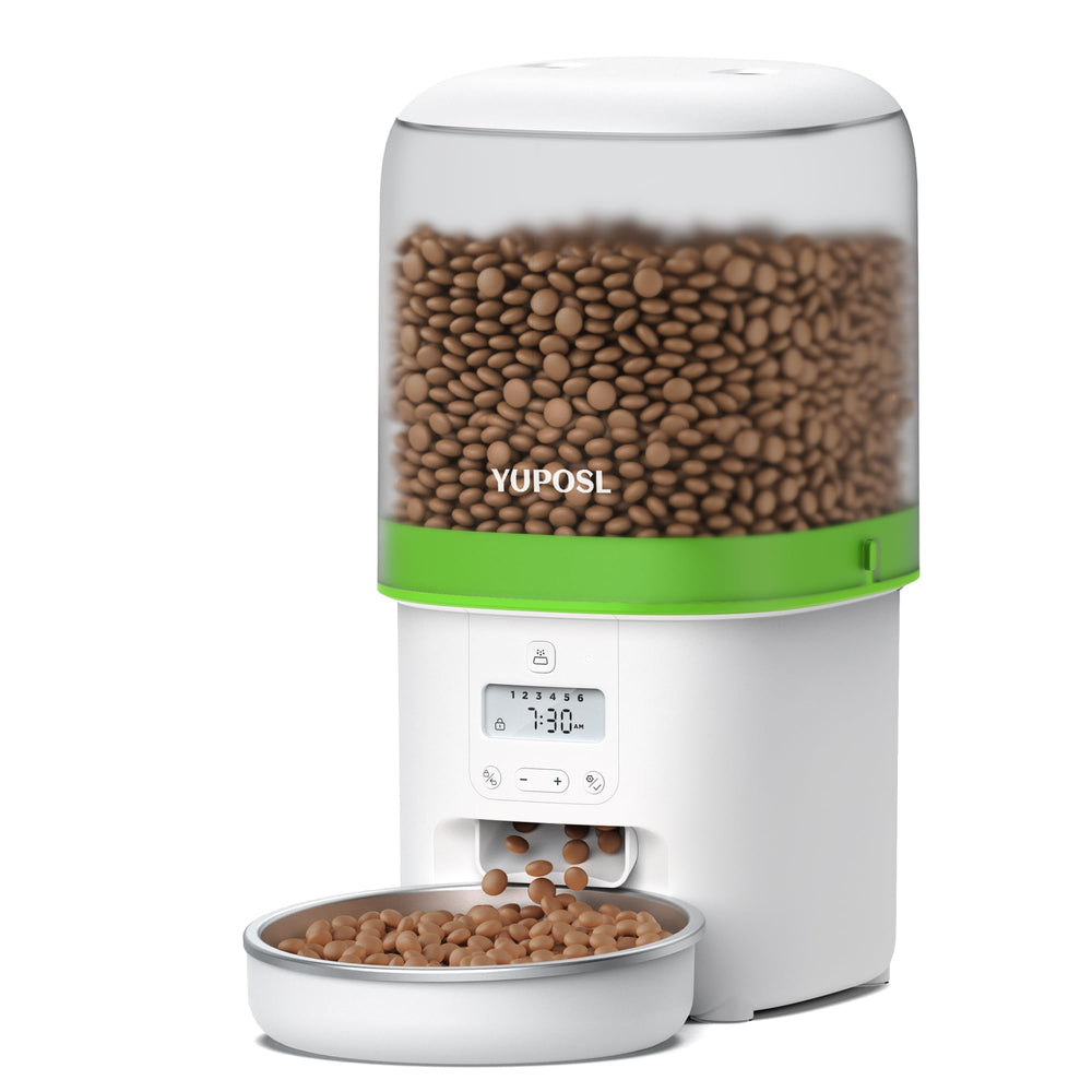 Yuposl automatic feeder with 4L reservoir for reliable mealtimes