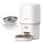 Yuposl automatic feeder front view with control panel for precise timing