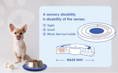 Yuwoda Ant Away Tray under dog bowl for mess-free mealtime