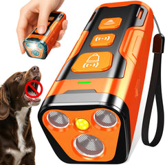 YUYQA dog bark deterrent with 3x ultrasonic heads for broader coverage.