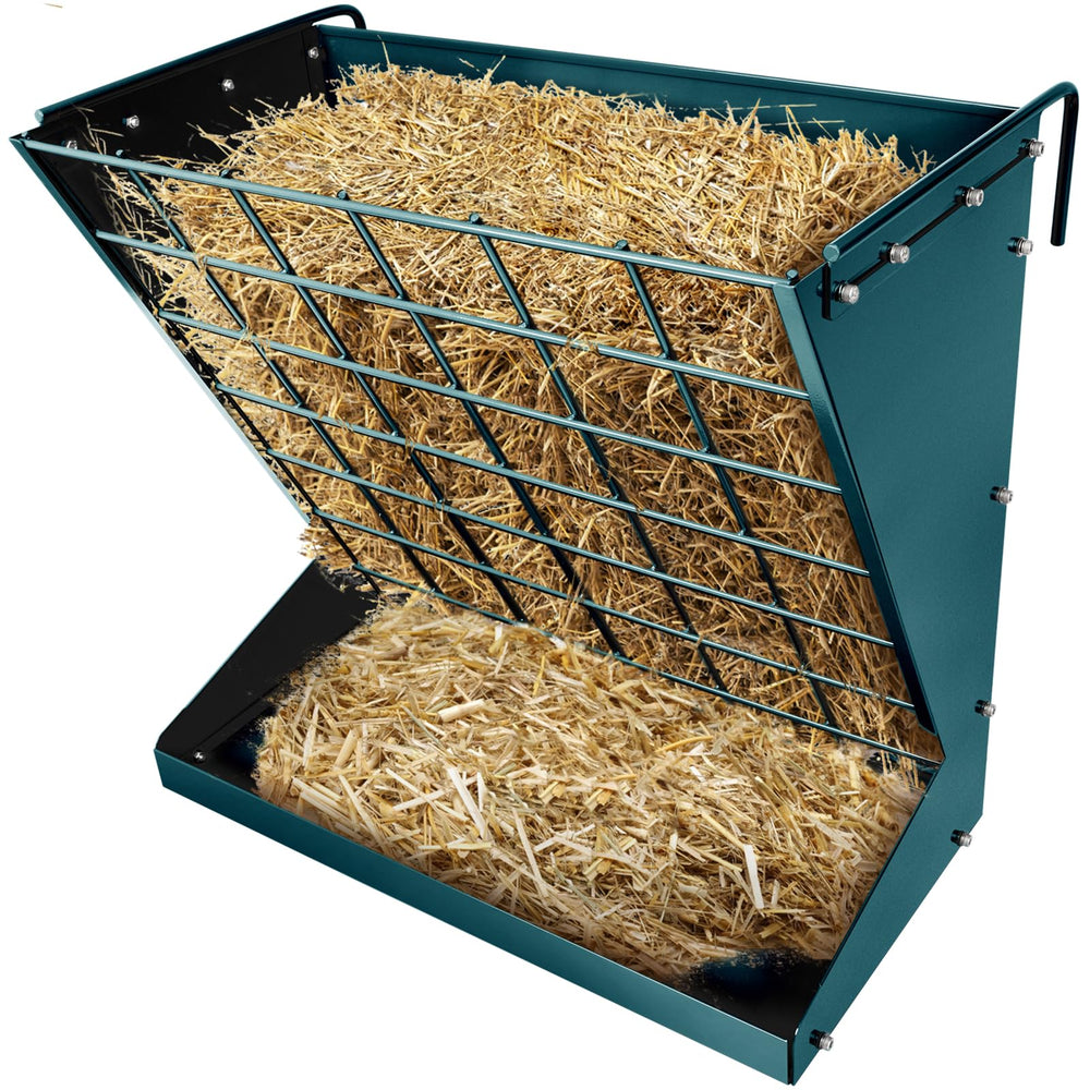 YXJSTO wall mount hay rack in metal finish for sturdy livestock feeding outdoors