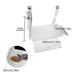 YXQ Acrylic Basking Platform close-up highlights durable, easy-clean construction.
