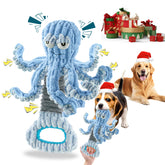 YZHDUXIU octopus squeaky dog toy front view boosts interactive play and engagement