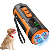 YZXCMFYL Sonic Bark Deterrent front view for humane yard bark control.