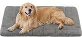 ZAKAPAWS dog crate pad close-up shows ultra-soft plush fabric for cozy naps.
