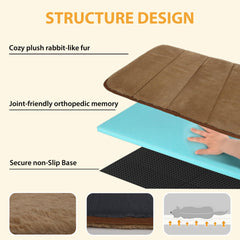 ZAKAPAWS memory foam bed provides joint-friendly support for large dogs