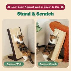 Zakkart ramp scratcher at 20° provides versatile scratching options and surface protection.