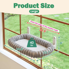 Zakkart SnugCloud heavy-duty metal frame keeps the perch stable during play.