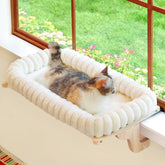 Zakkart SnugCloud window perch assembled for sunlit naps