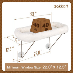 Zakkart warm spacious bed provides sherpa warmth for large cats resting.