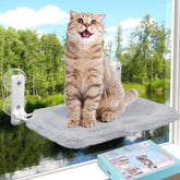 ZALALOVA cat window perch with strong suction cups for secure sunbathing