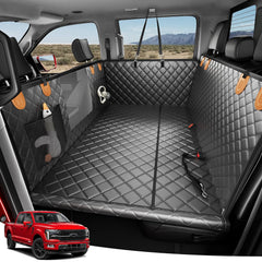 Zanch heavy-duty seat cover full view protecting back seat during road trips