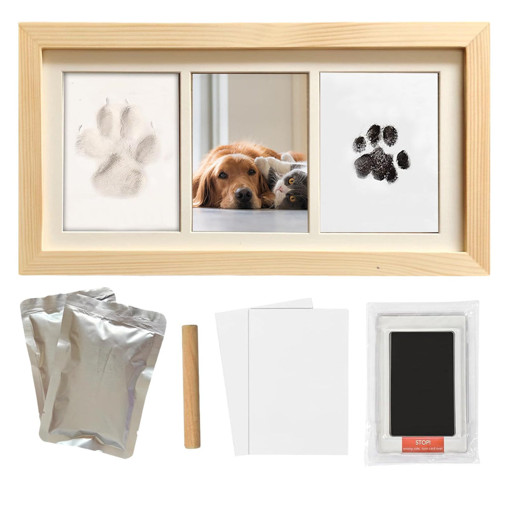 ZAPVLVT paw-print frame assembly ready-to-display keepsake for pets.