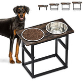 Zarler elevated stand at 8.2 inch height supports comfortable feeding for large breeds