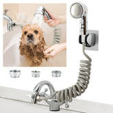 ZCONIEY sink faucet sprayer attachment expands faucet function for quick baths.