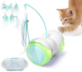 ZeLing HTL remote control cat toy in auto mode engages indoor cats during busy days.