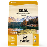 ZEAL Canada air-dried turkey dog bowl showing premium protein for active dogs