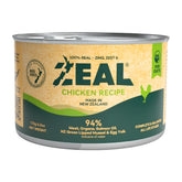 ZEAL wet cat food front-pack shows high-protein chicken meal for cats