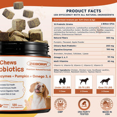 Close-up of Zebora Probiotics soft chews, tasty and easy to digest