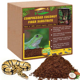 ZeeDix coconut fiber substrate brick expands when soaked for terrarium bedding.