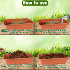 ZeeDix coconut fiber substrate-terrarum-bed provides a comfortable terrarium bedding surface.