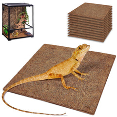 ZeeDix reptile carpet 12x12 natural coconut fiber detail for clean habitats.