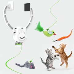 ZEHEXO interactive cat toy with bird attachment for engaging play