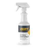 Zeiff Pet Stain & Odor Remover bottle demonstrating enzyme cleaner for tough stains and odors