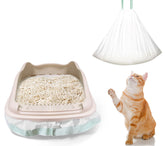 ZeLing HTL jumbo litter box liners cover a deep pan for large cats with ease.