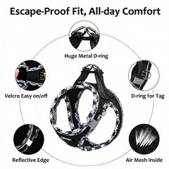 Zelvian breathable air-mesh fabric keeps your cat cool