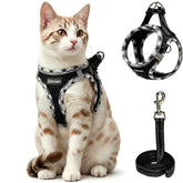 Zelvian cat harness with step-in design for easy daily wear