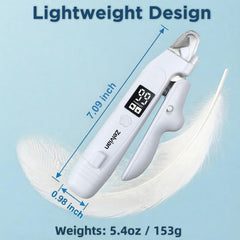 Zelvian safety lock and transparent nail catcher for tidy grooming