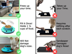 Zenly Paws Nail File Toy scratch board offering independent nail care