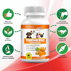 Zenpaws Turmeric for Dogs bottle label showing natural ingredients for healthier skin