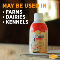 Barn and stable scene showcasing use of Zep Enforcer for pest control.