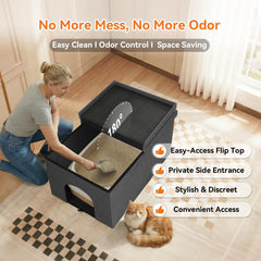 Zerbuger removable divider for easy litter cleaning inside enclosure
