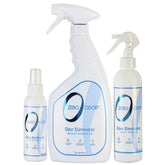 Zero Odor bottle spray demonstrates fast-acting odor elimination.