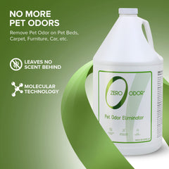 Zero Odor odor-neutralization technology visual demonstrates permanent odor removal without masking.